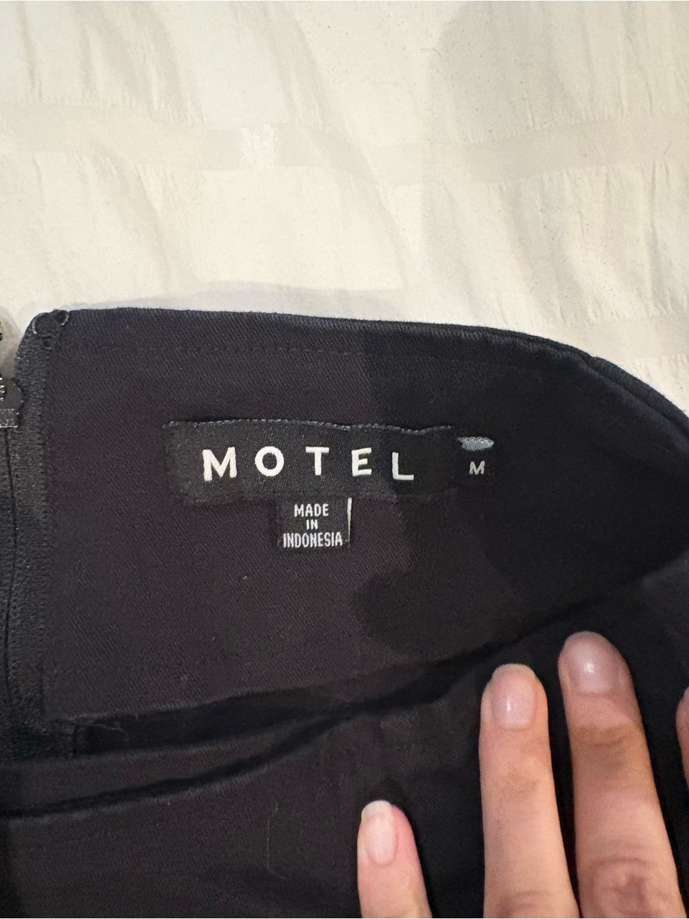 Motel Rocks Black Mini Skirt